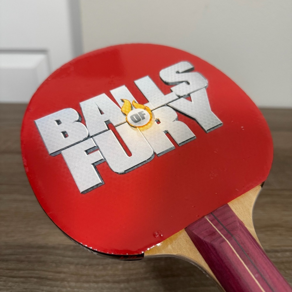Killerspin Balls of Fury Ping Pong Paddle Table Tennis Racket Movie Promo Red - Picture 3 of 3